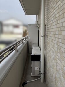 京都市伏見区 電気温水器からエコキュートへ交換｜三菱 SRT-S377施工事例（補助金120,000円）
