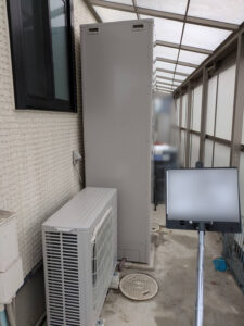 京都府向日市 460Lエコキュートから三菱 SRT-S467へ交換｜補助金100,000円活用の施工事例