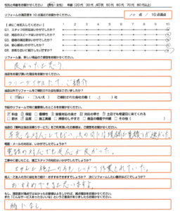 京都市　エコキュート取替のお客様のご感想