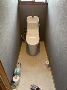 向日市　トイレ交換工事 （既存トイレ → LIXIL プレアス）