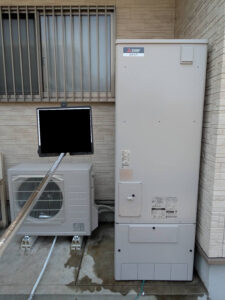 京都府向日市 460Lエコキュートから三菱 SRT-S377へ交換｜補助金100,000円活用の施工事例
